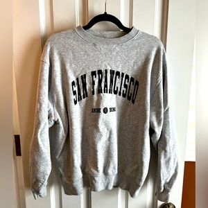 Anine Bing grey San Francisco Ramona sweatshirt size Medium